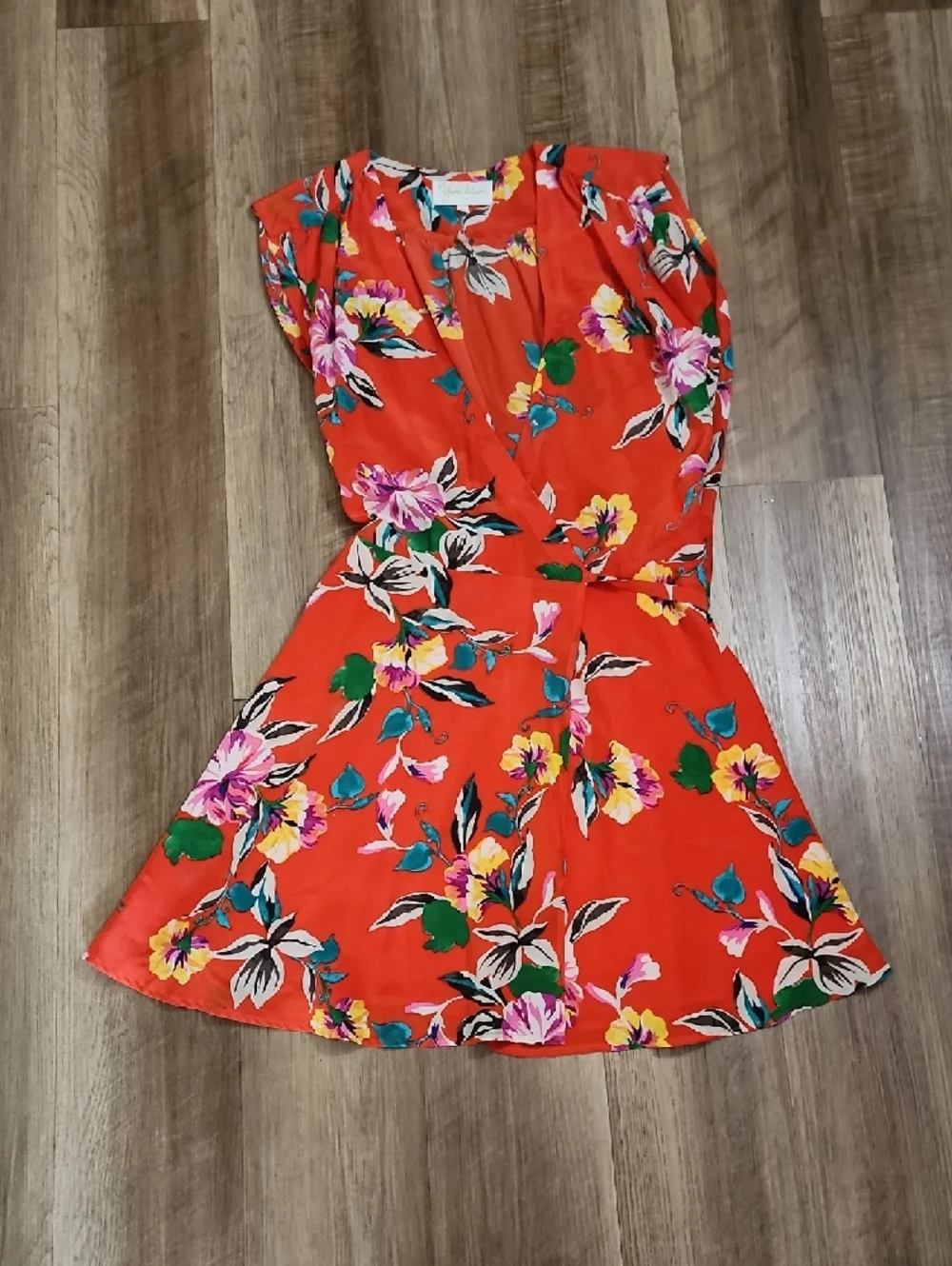 Anthropolgie Yumi Kim Red Floral Mini Dress - Picture 6 of 11